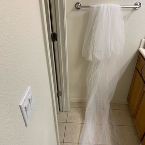 Double Tier Weeding Veil with Comb